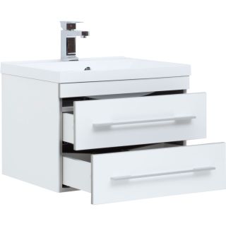 Тумба под раковину Aquanet Верона 58 подвесная белая